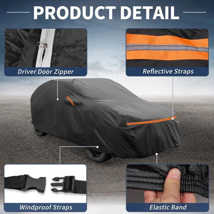 Waterproof PEVA Spunlace Cotton Car Cover for Ford Ecosport (2013-2020)