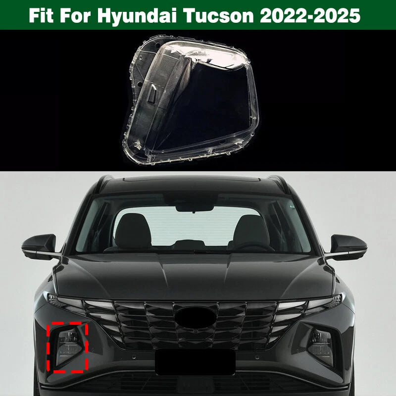 Right Headlamp Lens Cover+Sealant Glue for Hyundai Tucson (2022–2025)