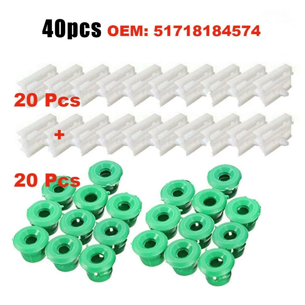 20x Sill Skirt Clips + 20x Rocker Moulding Clips for BMW E36/E46/E90