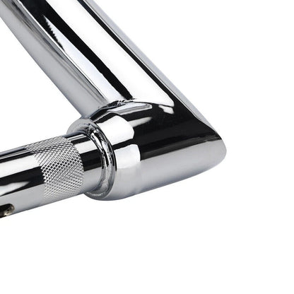 12" Rise 2" Chrome Ape Hanger Handlebar for Harley Sportster, Yamaha Vstar