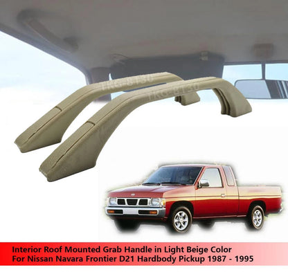 Beige Roof Mounted Grab Handle for Nissan Navara Frontier D21 (1987-1995)