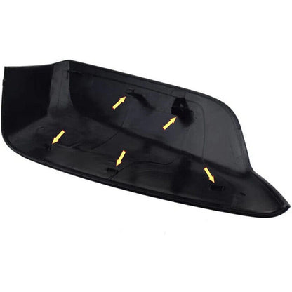 Black Textured Side Mirror Cover Caps for Chevrolet Malibu (2016-2020)