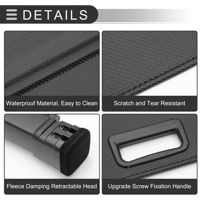 Retractable Cargo Cover for Toyota Corolla Cross 2022-2024 Black Fiber