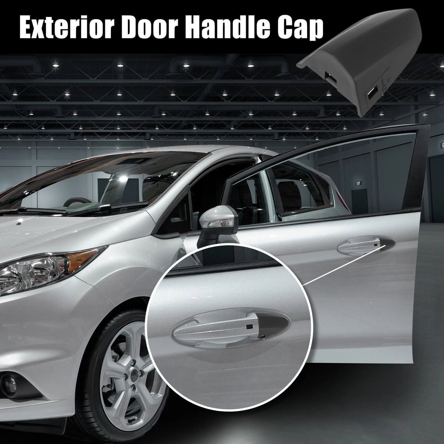 Front Driver Door Trim Cover for Ford Mustang (2015-2020) Dark Gray