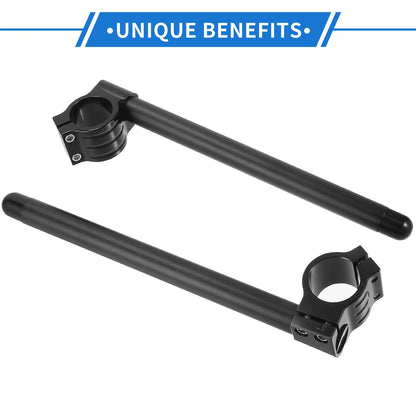 1 Pair 37mm Handlebar for ATV Aluminum Alloy Black