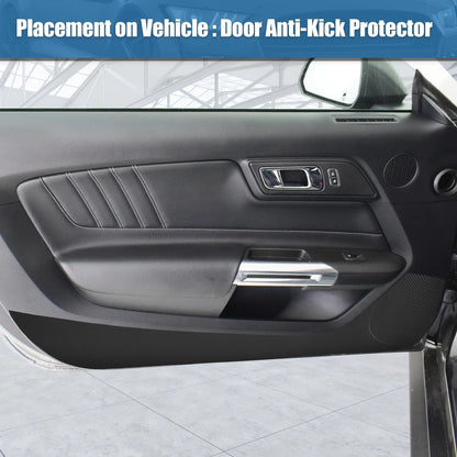 Car Door Anti Kick Protector Stickers for Ford Mustang (2015-2022) Black
