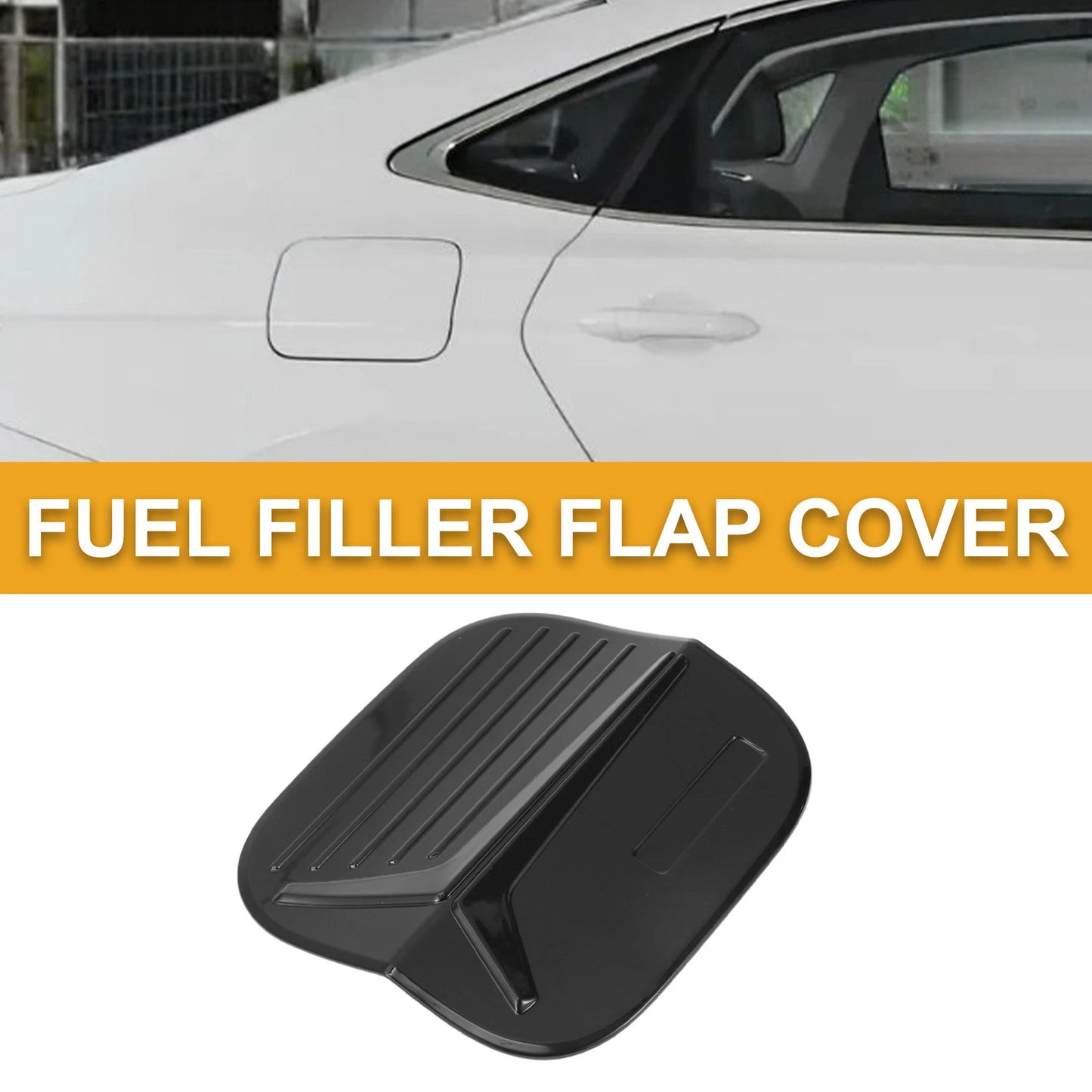 Fuel Tank Door Cap Cover for Honda Civic (2022-2025) Black