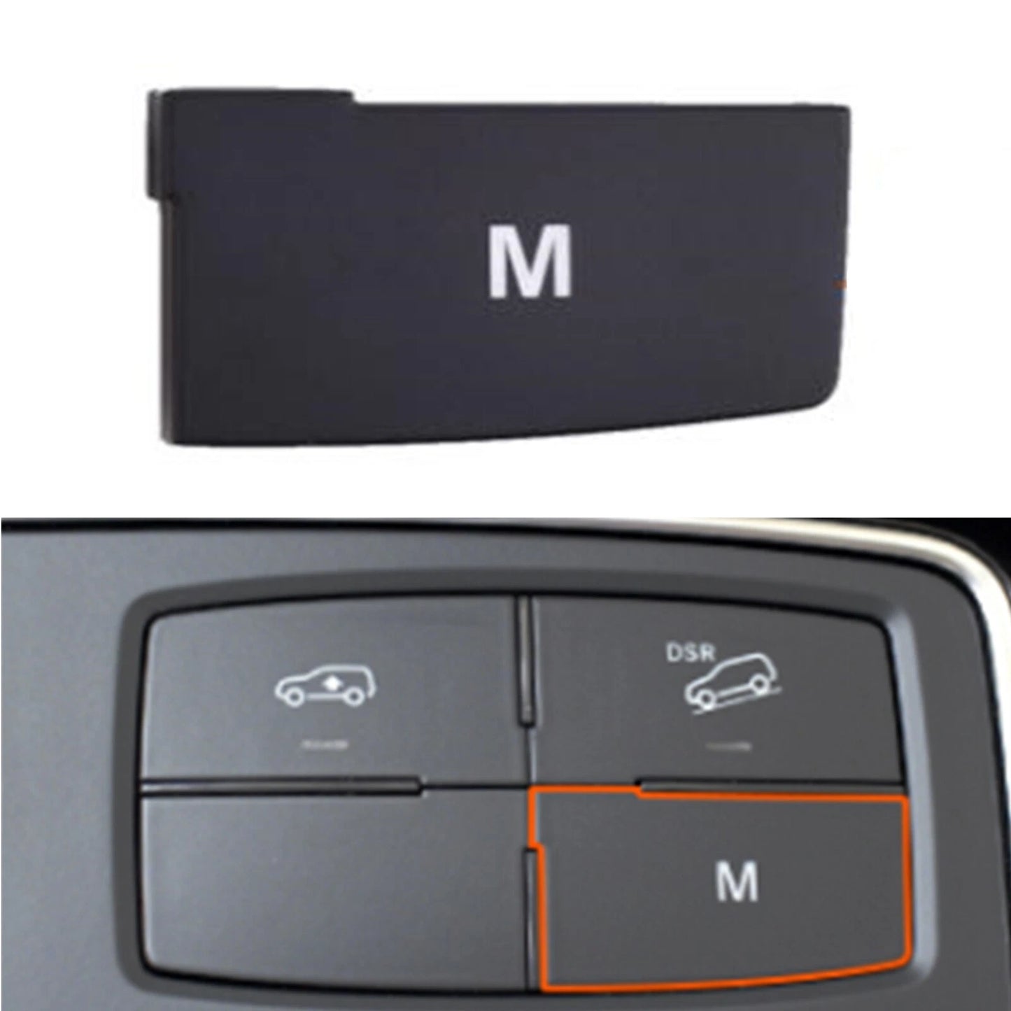 M Switch Button Cap for Mercedes ML GL GLE GLS W166 X166 X164 (2012-2020)