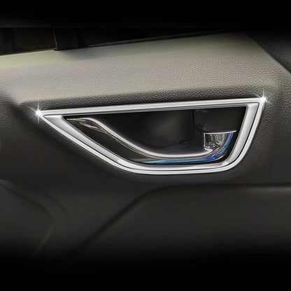 Silver Inner Door Handle Ring Decor for Subaru BRZ Toyota GR86 (2022-2023)