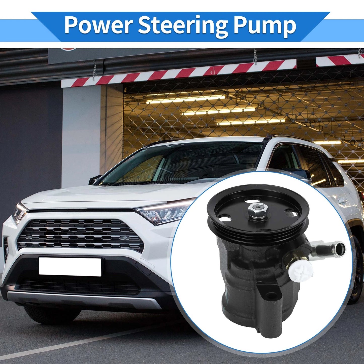 Power Steering Pump with Pulley for Toyota RAV4 ELECTRIC (1998-2000)
