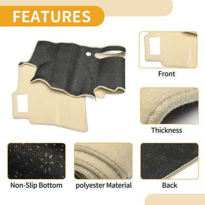 Dashboard Cover for Toyota Hilux 150 Series SR SR5 2005-2015 Beige 1 x Pc