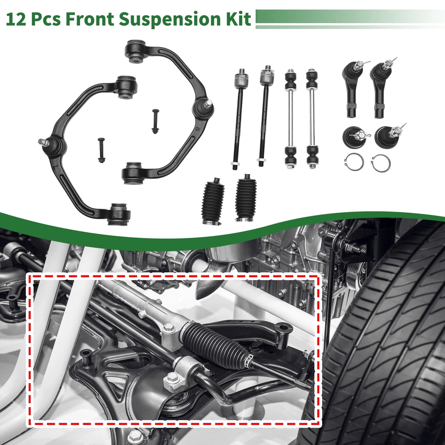 12 x Front Upper Control Arms for Ford Ranger (1998-2011) 2WD