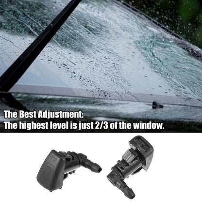 3 x Front Windshield Washer Nozzles for Mercury Milan (2008-2011)