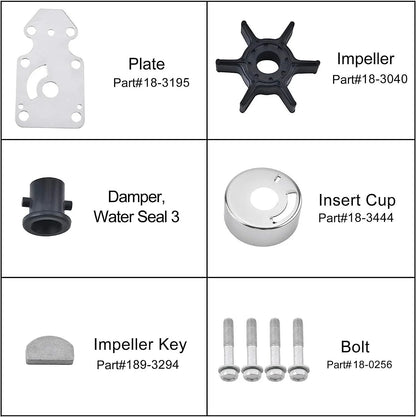 Yamaha Outboard Water Pump Repair Kit for 9.9/15/20HP 4-Stroke