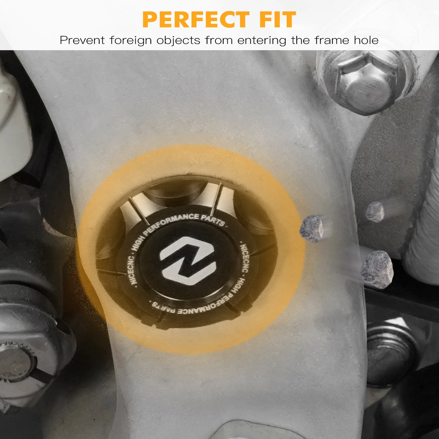 4 x Frame Hole Plug Cover Caps for Yamaha YZ250 (2016-2023)