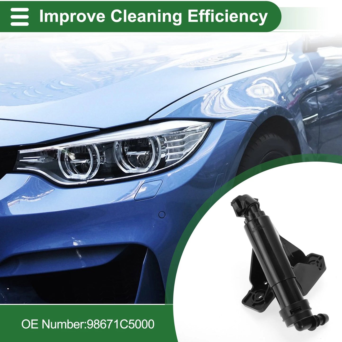 Driver Side Headlight Washer Nozzle for Kia Sportage (1994-2004)