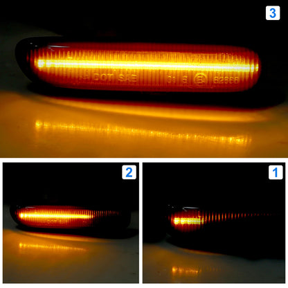 Sequentia Smoked LED Side Marker Light Lamp for BMW E46 Yellow