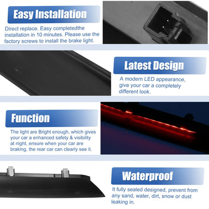 High Level Third Brake Light Black Lens for Ford Transit-150 (2015-2017)