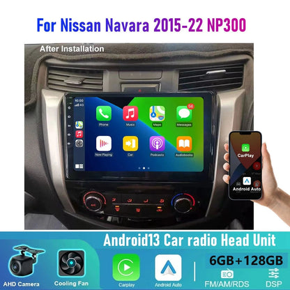 128GB Wireless CarPlay Android Auto Head Unit for Nissan Navara NP300 (2015-2023)