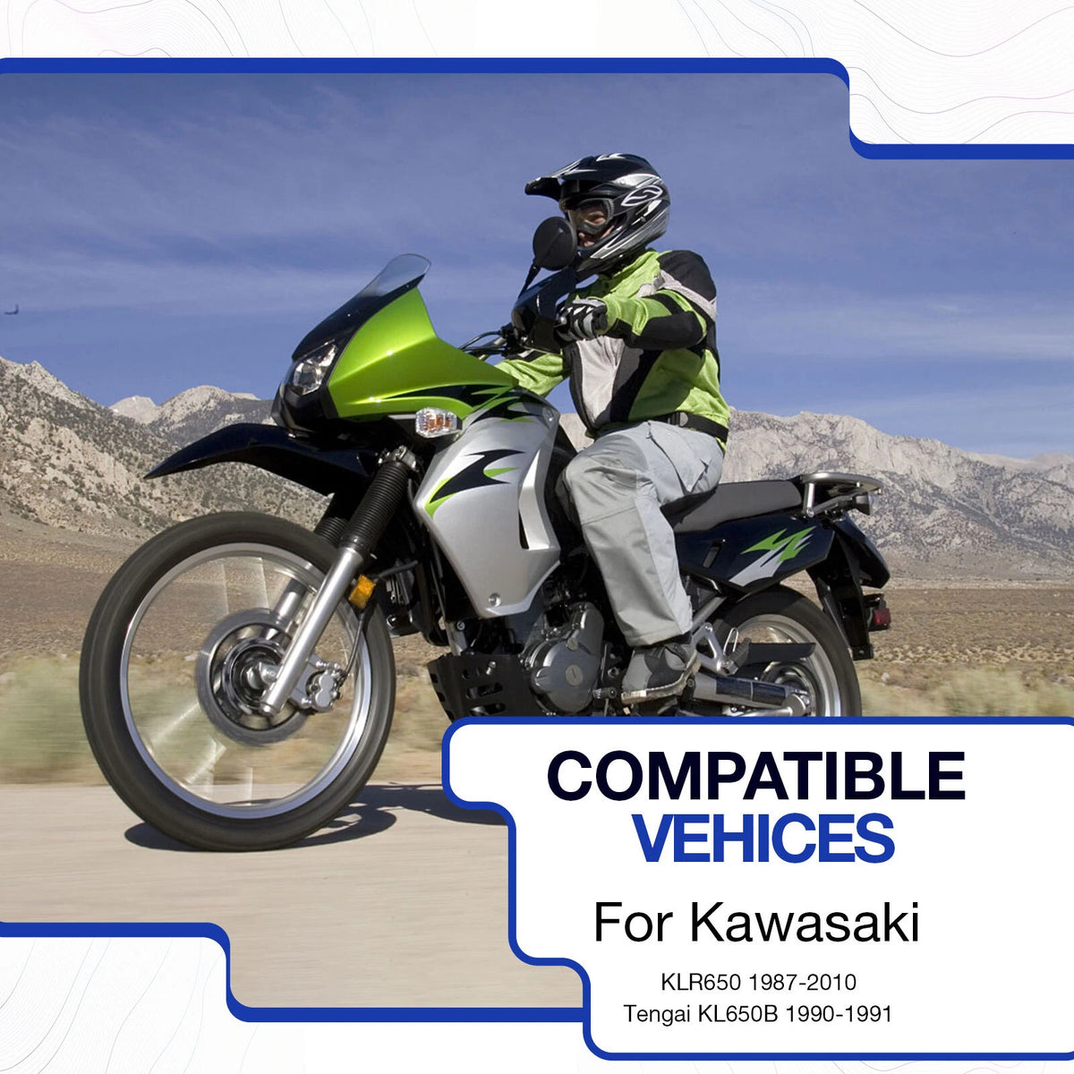 Radiator Reservoir & Cap Kit for Kawasaki KLR650 (1987–2010)