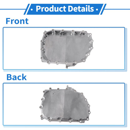 Engine Oil Pan for Honda Fit (2015-2019) Aluminum Alloy Silver Tone