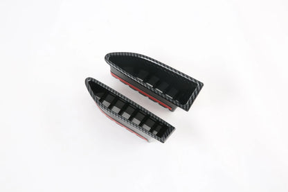 Front Headlight Eyelid Cover Trim for Nissan Rogue 2021-2023 Carbon Fiber 2 x