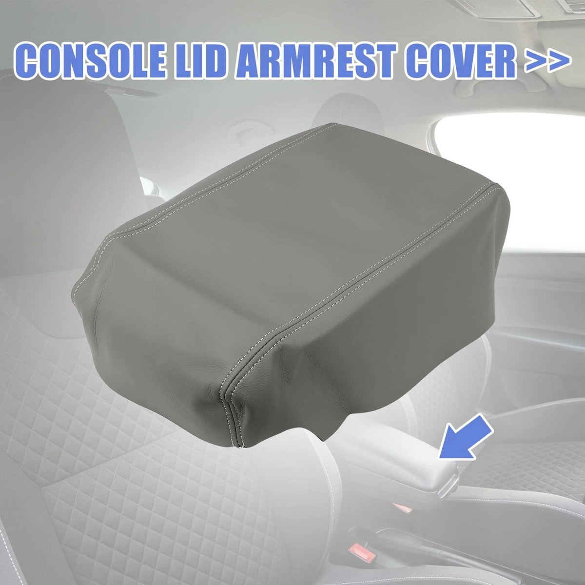 Center Console Lid Armrest Cover for Toyota Avalon (2005-2012) Gray