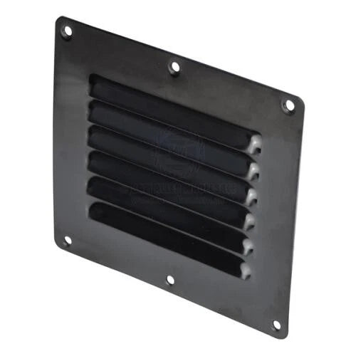 Stainless Steel Black PVD Surface Mount Louvre Vent 127mm x 115mm