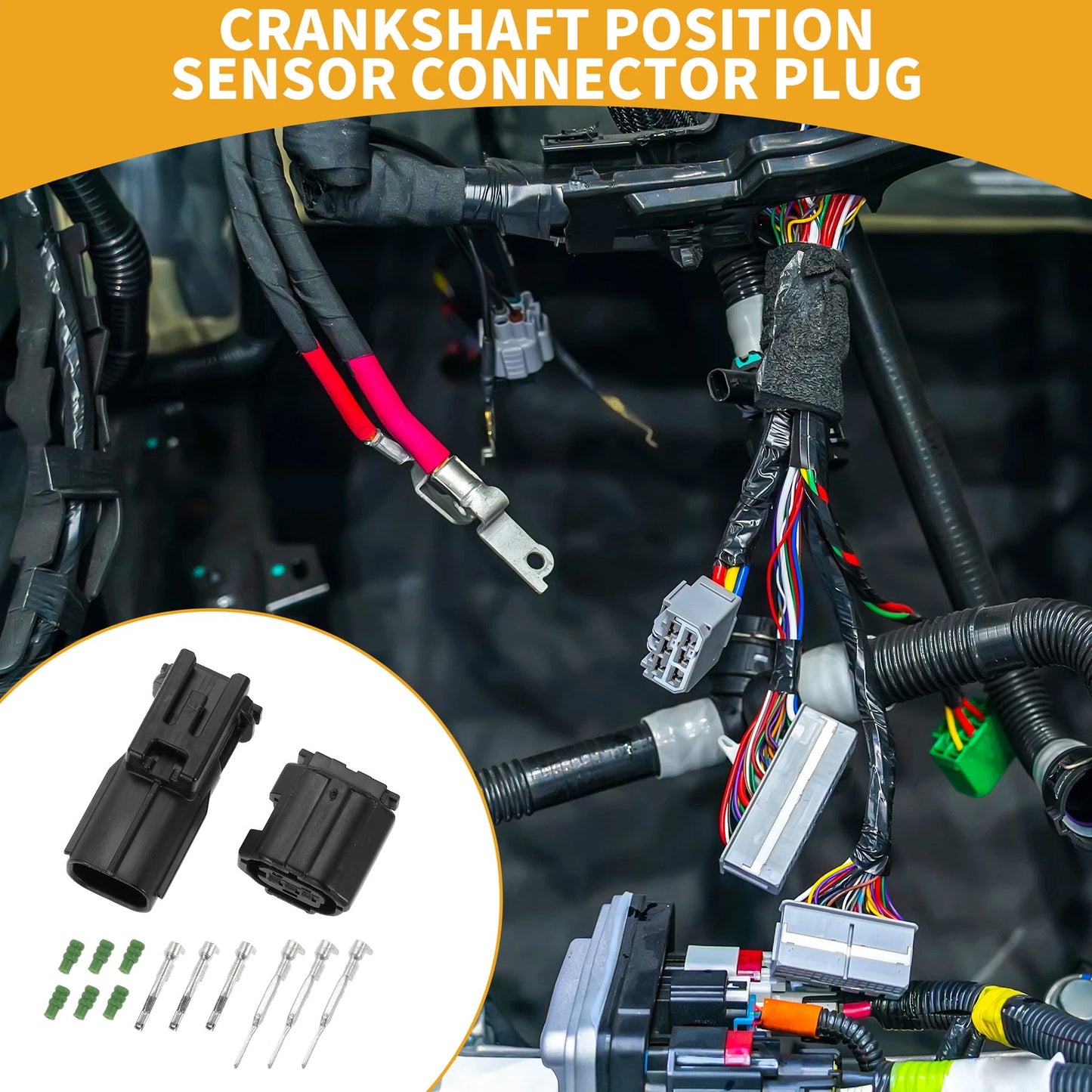 3 Pin Crankshaft Position Sensor Connector for Toyota