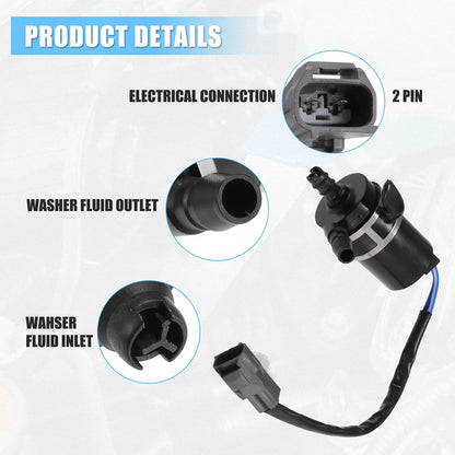 Windshield Washer Motor Pump for Mitsubishi Pajero (2008-2015)