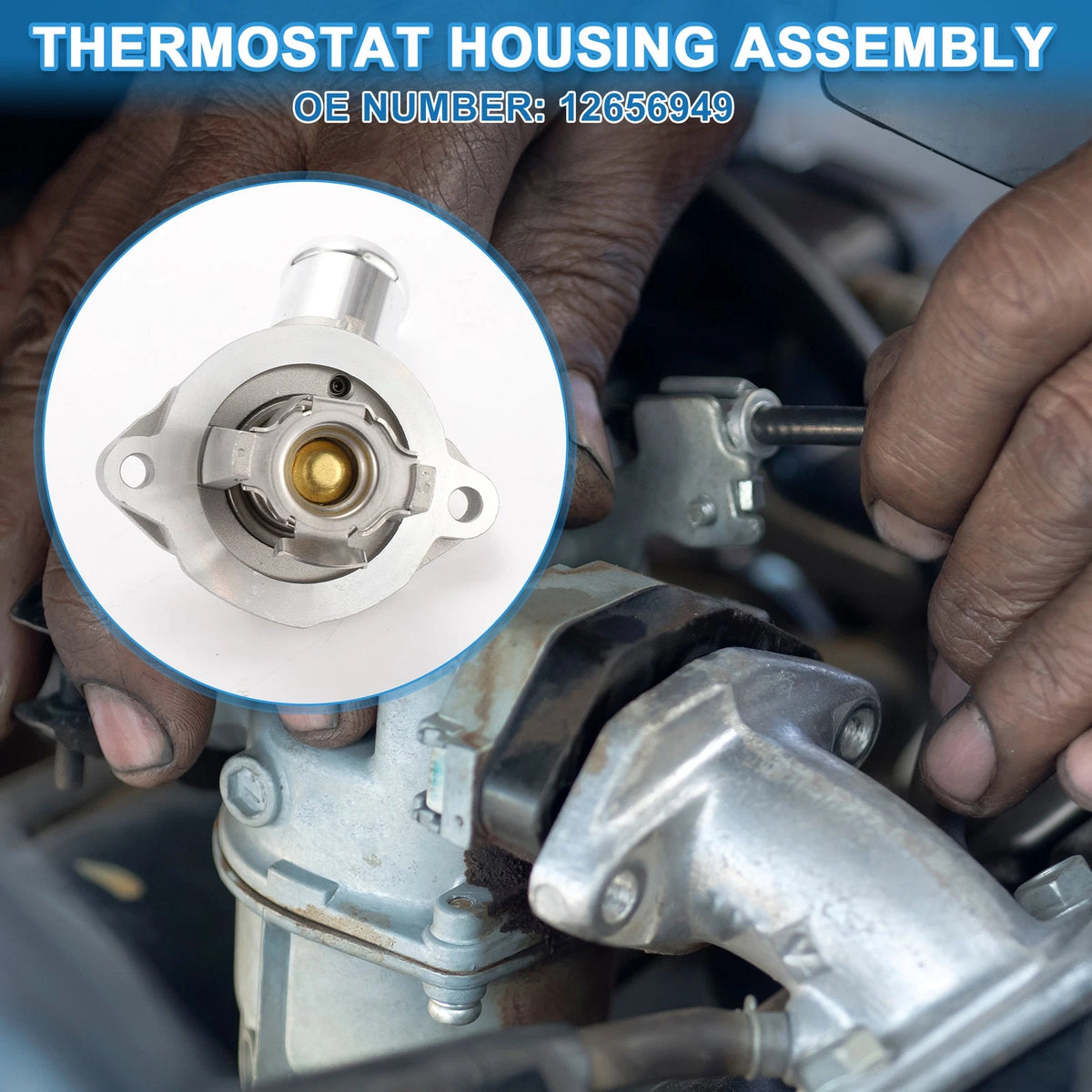 Engine Coolant Thermostat Housing Assembly for Chevrolet Cruze (2016–2019)