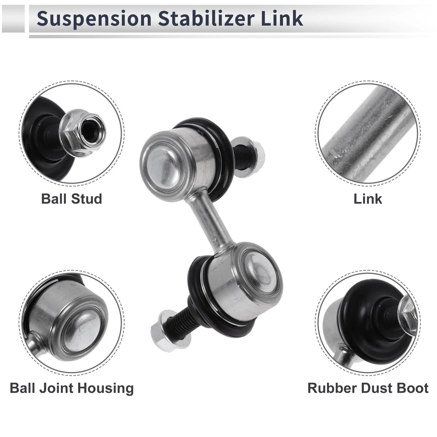 Front Stabilizer Bar Links for Acura RSX 2002-2006 (2 x No Bushing)