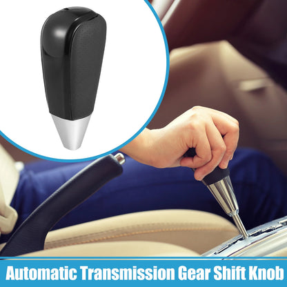 Black Faux Leather Gear Shift Knob Cover for Toyota
