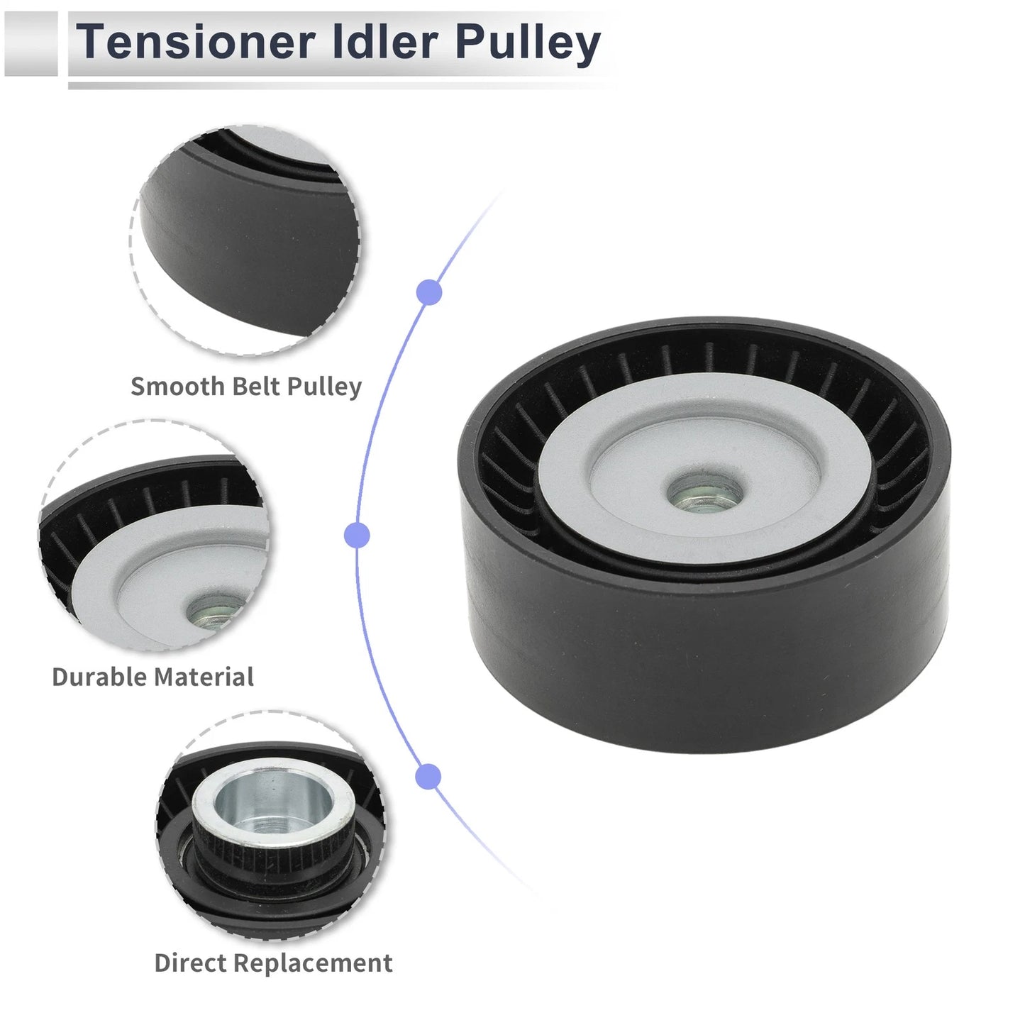 Drive Belt Idler Pulley for Ford Transit (2000-2014) 1 Pc