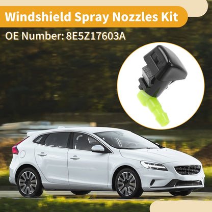 Windshield Washer Nozzle Kit for Ford Fusion (2006-2012) with Hose Connector