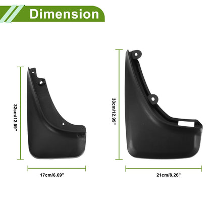 Mud Flaps Splash Guards for Jeep Cherokee (2019-2022)