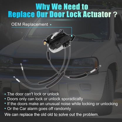 Front Left Door Latch Lock Actuator Motor for Nissan Sentra (2000-2006)