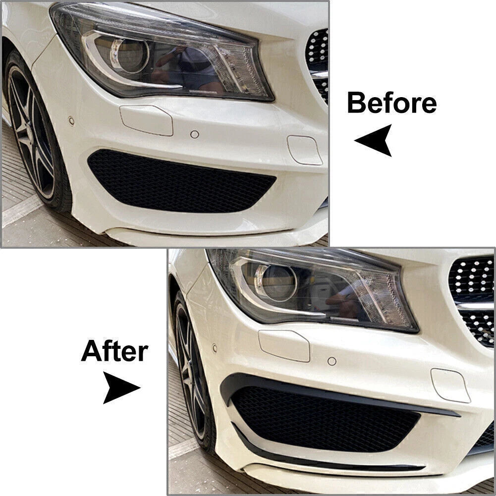 Front Bumper Lip Splitter Spoiler for Mercedes Benz CLA C117 (2013-2015)