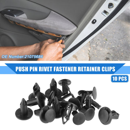 10 Pcs Car Push Pin Rivet Retainer Clips for Buick Rainier (2005–2007)