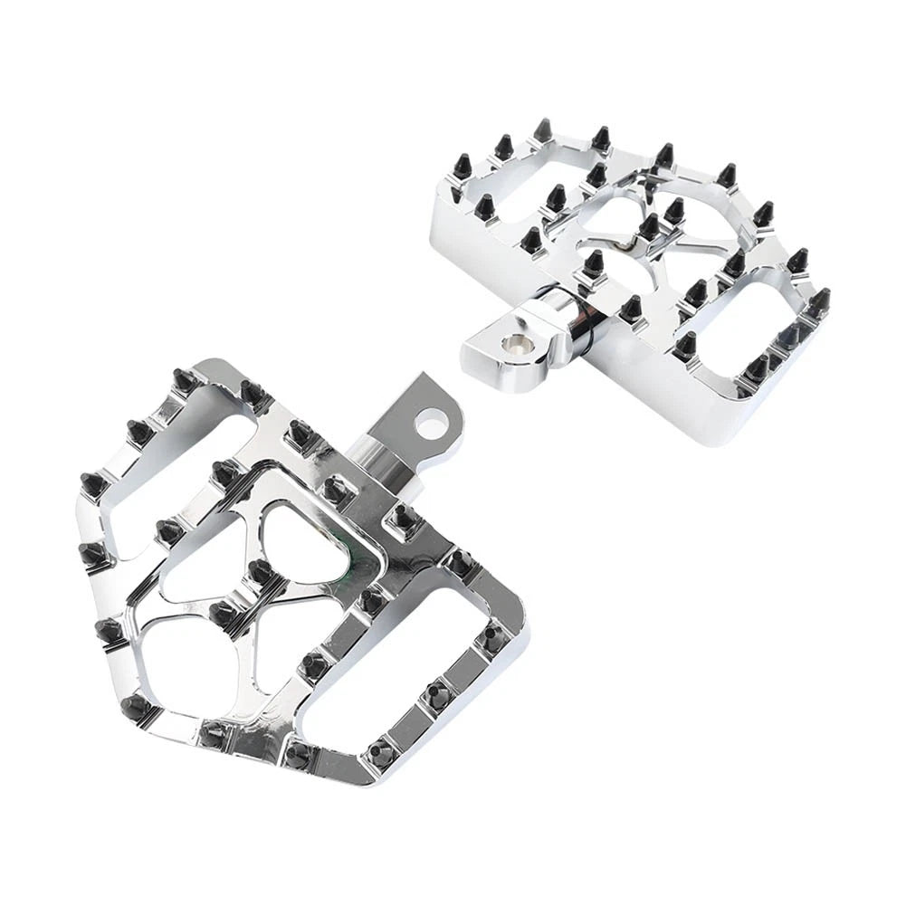 Wide Foot Pegs MX Style Floorboard for Harley Touring Softail Dyna