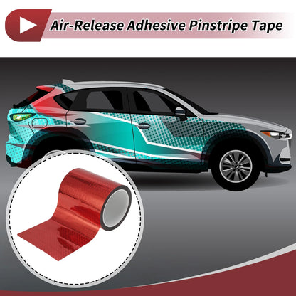 Pinstripe Tape 120mmx50m Laser Red 1 Pcs for Car Motorcycle Boat