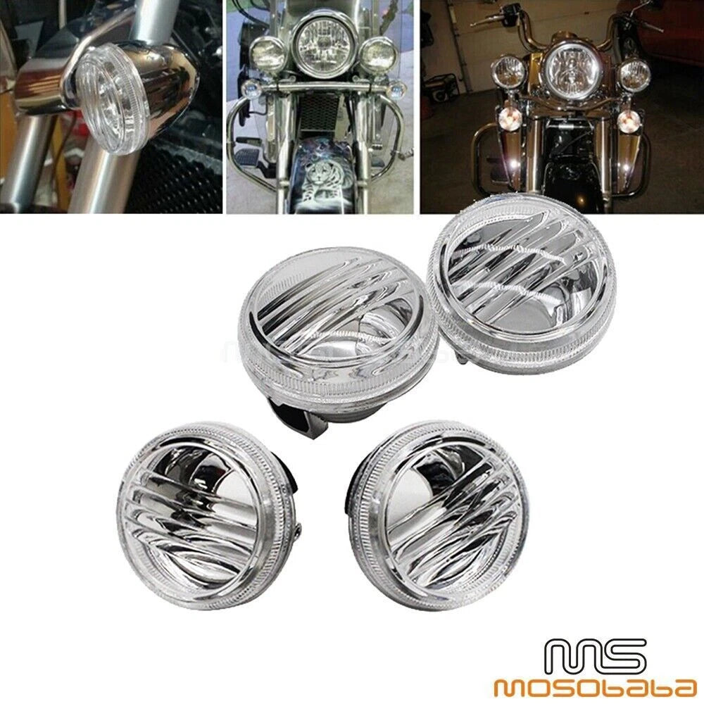 4 Pcs Turn Signal Light Lens Covers for Suzuki Boulevard M50 C50 C90 M109R (2005-2023)