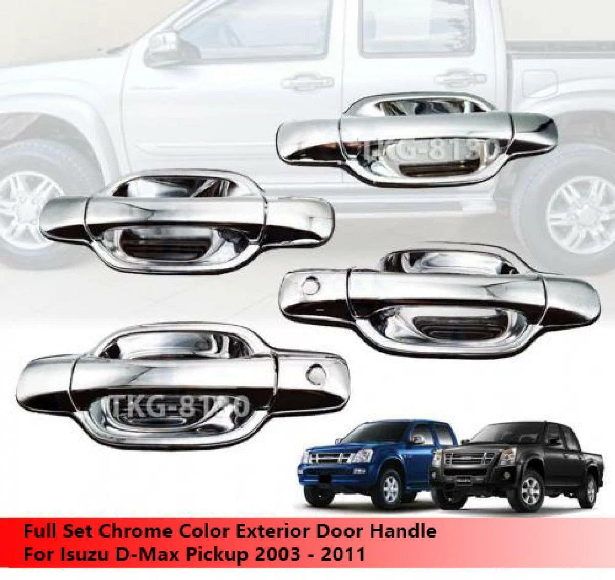Chrome Door Handle Set for Isuzu Dmax Ute(2003-2011)