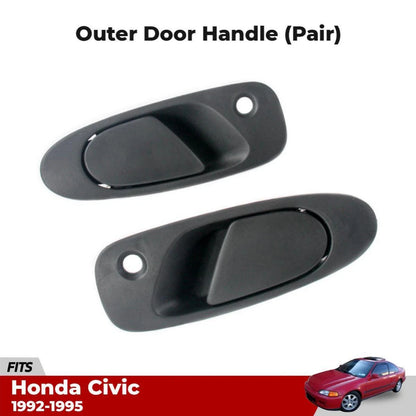 Exterior Door Handles LH+RH Fits Honda Civic EG 2D 4D SED Hatchback 1992-95 D05