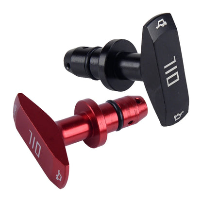 Red/Black Billet Oil Dipstick Handle for Ford Mustang GT V8 (1999-2011)