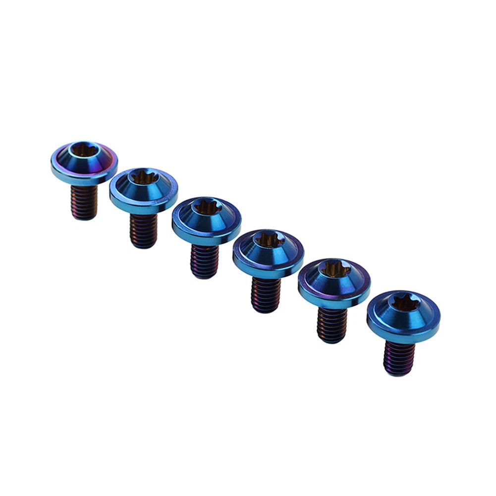 6pcs M6x20mm Titanium Torx Head Bolts for Bike Motorcycle