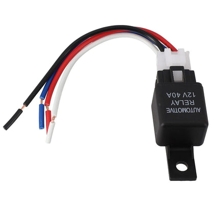 4 Pin SPST Relay with Cable for Automotive/Boat/Bike 12V 40A