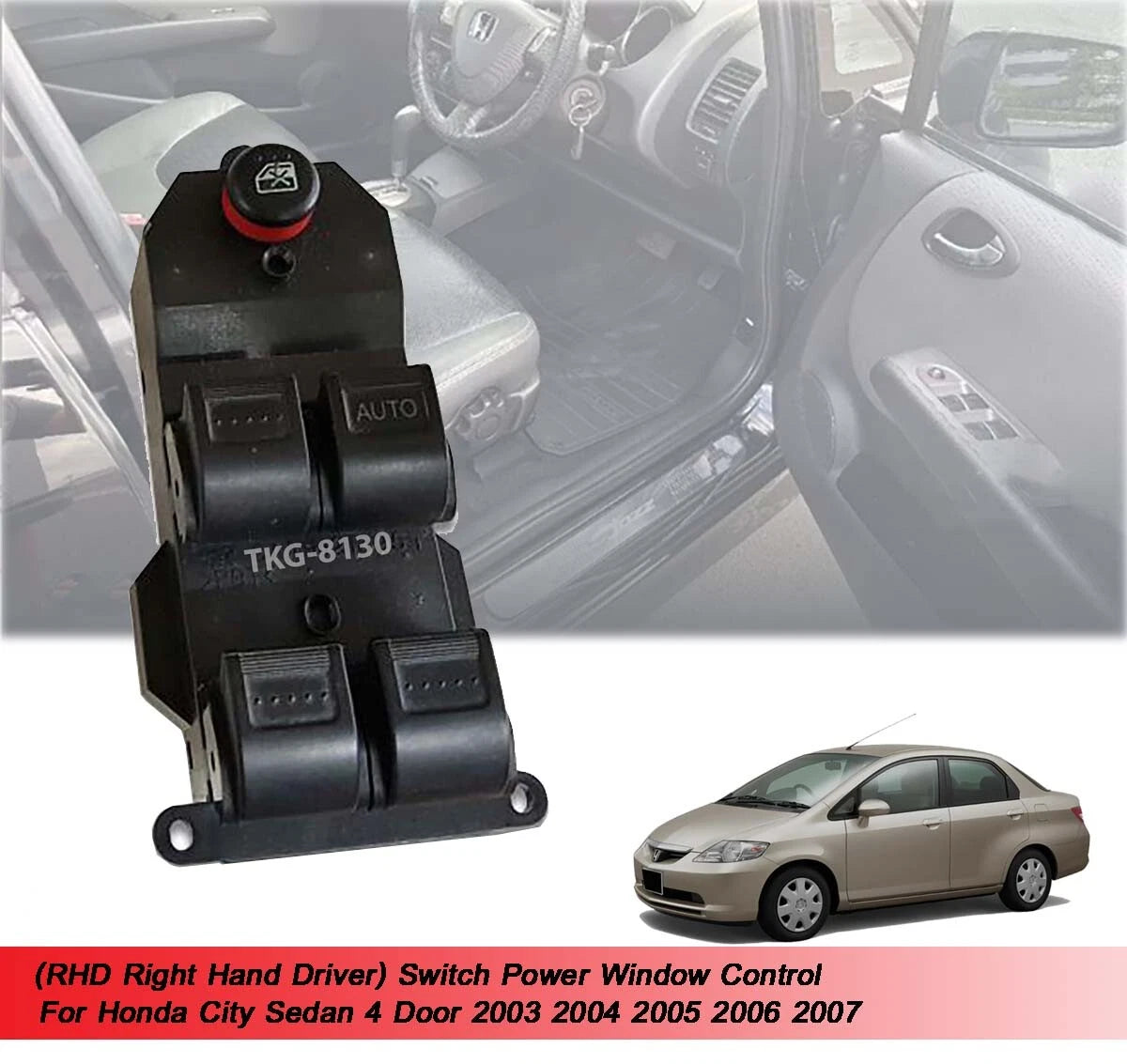 Power Window Switch for Honda City Sedan (2003-2007)