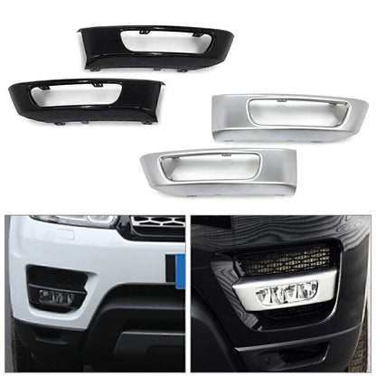 Front Bumper Fog Light Lamp Cover for Range Rover Sport (2014-2017) Black ABS