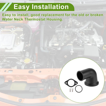 90�� Swivel Water Neck Thermostat Housing for Chevy SBC BBC Black